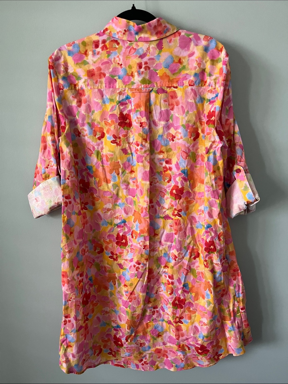 Finley NWT Jenna Dress Capri Floral Button Down 100% Cotton Dress - Picture 10 of 13